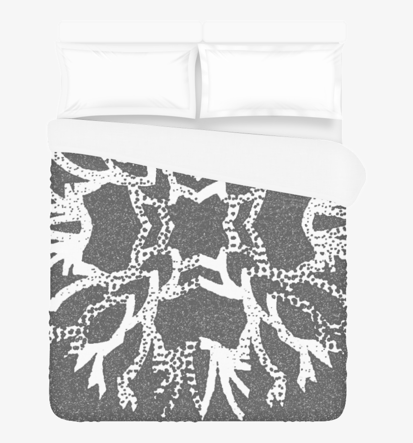 Snowflake Dark Art Duvet Cover 86"x70" - Bed Sheet, transparent png download