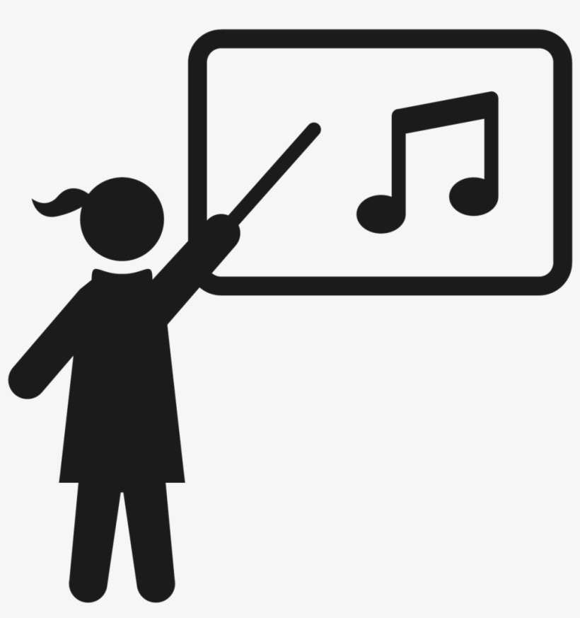Download About Piano Teachers Connect Children And - Music Teacher Clipart Black And White, transparent png download