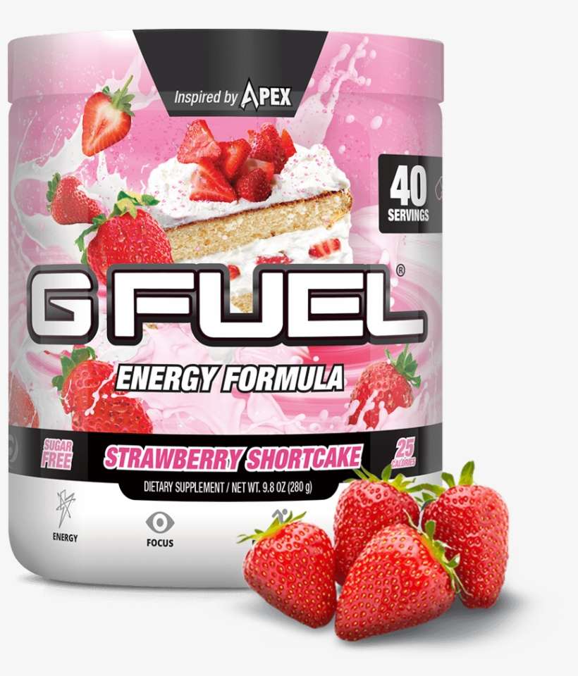 Strawberry Shortcake Tub - Gamma Labs G Fuel Energy Formula 40 Servings, transparent png download