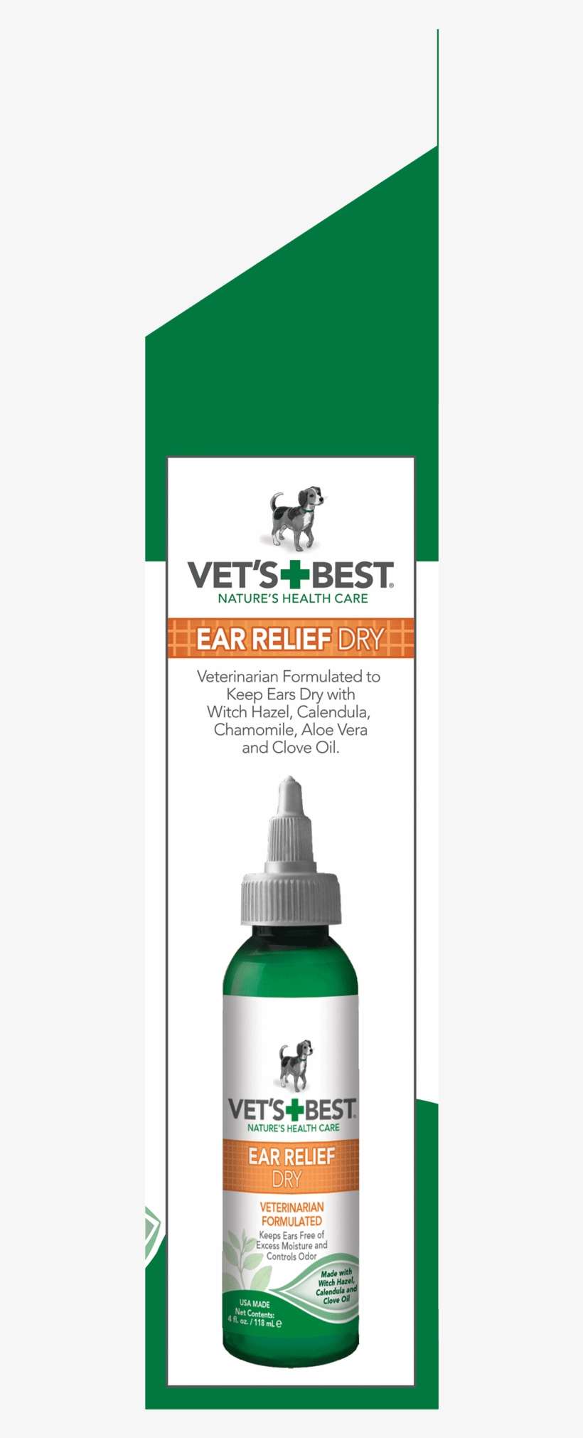 Vet's Best Dog Ear Cleaner Kit, Ear Relief Wash & Dry - Vet's Best, transparent png download