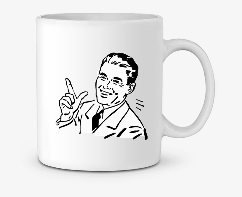 Mug En Céramique Retro Man Vintage Par Mebarek Refai - Birthday Spankings, transparent png download