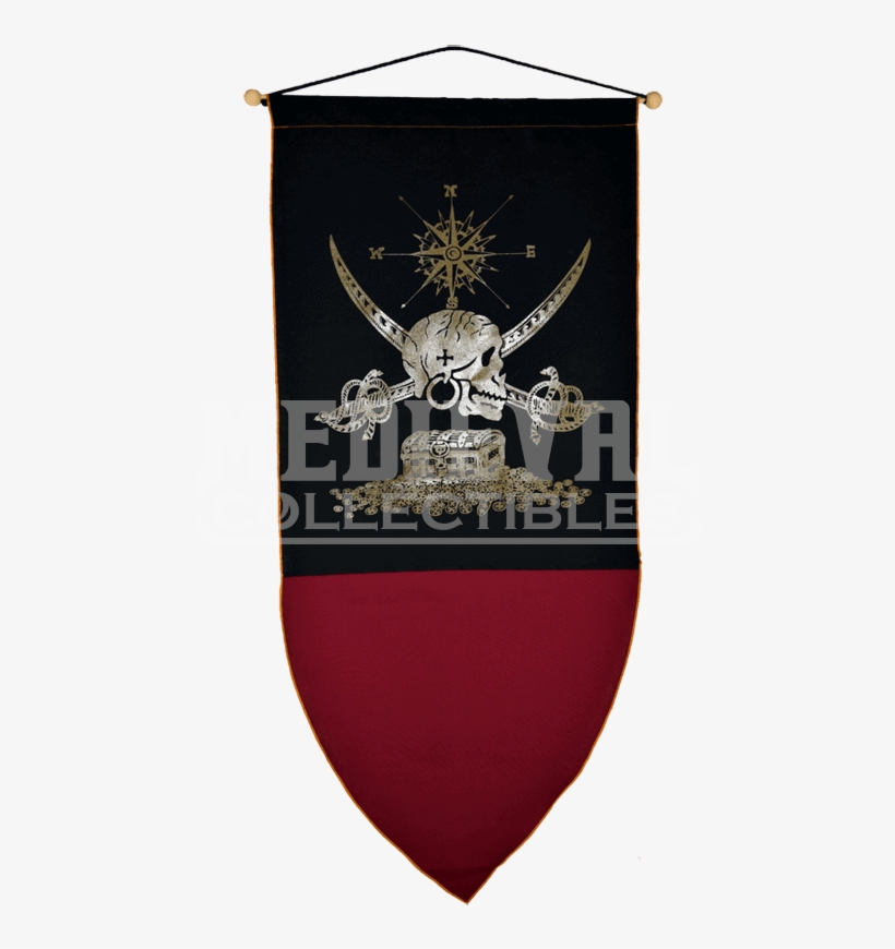 Pirate's Treasure Banner - Emblem, transparent png download