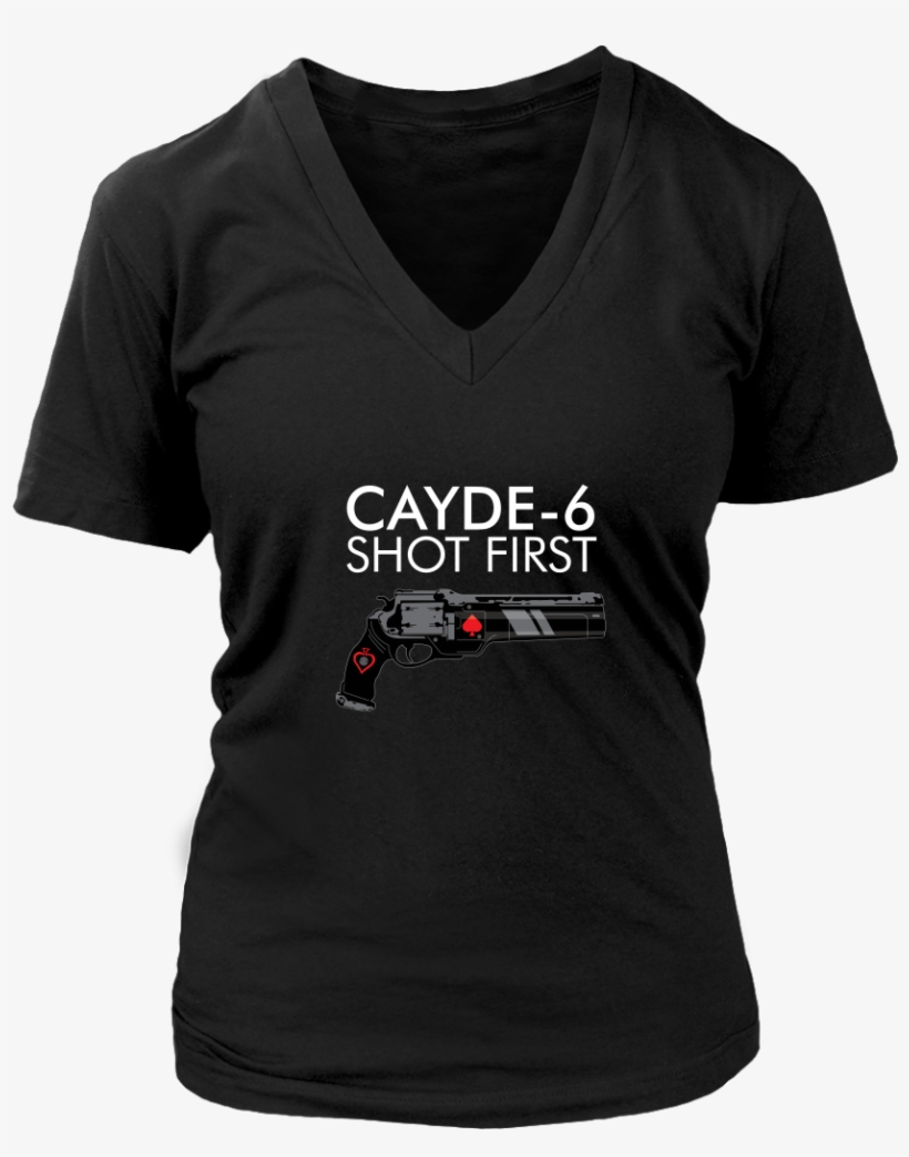 Destiny Cayde 6 Shot First Women's V Neck T Shirt - Vintage Patriotic Flag Of Colorful Colorado Shirt, transparent png download