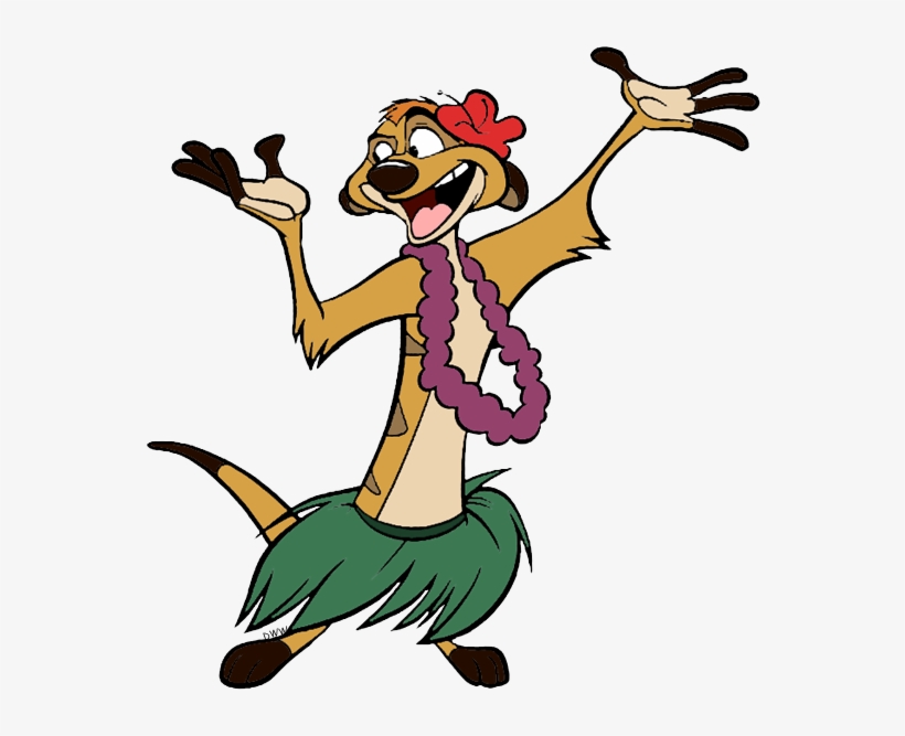 Timon Hula Dancing - Grass Skirt, transparent png download