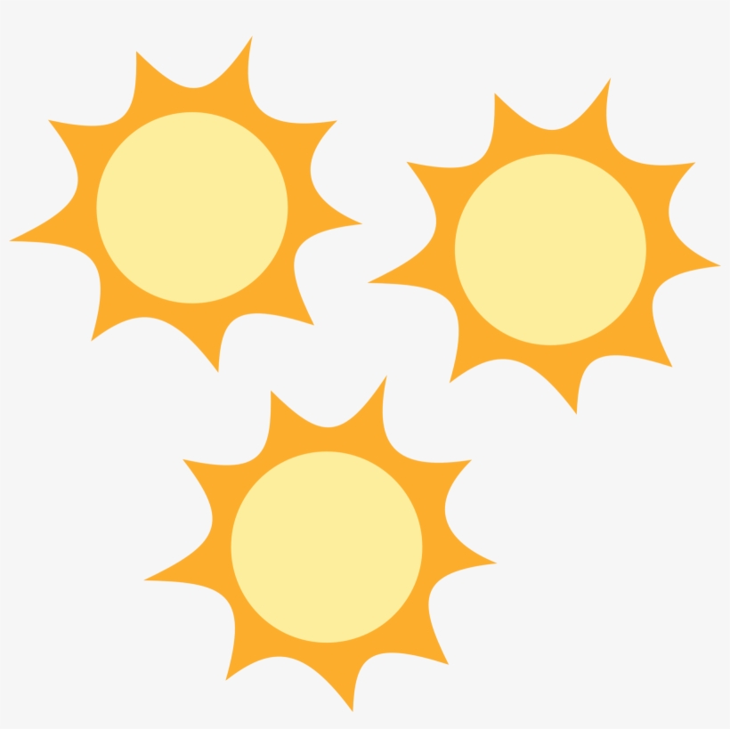 Triple Sun Cutie Mark By The Smiling Pony - Sunny Rays Cutie Mark, transparent png download
