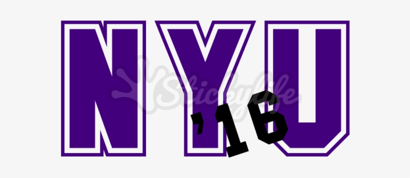 Best Service 22eaf E7657 Nyu Vinyl Monogram - Logo, transparent png download