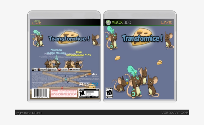 Transformice Box Art Cover - Xbox 360, transparent png download