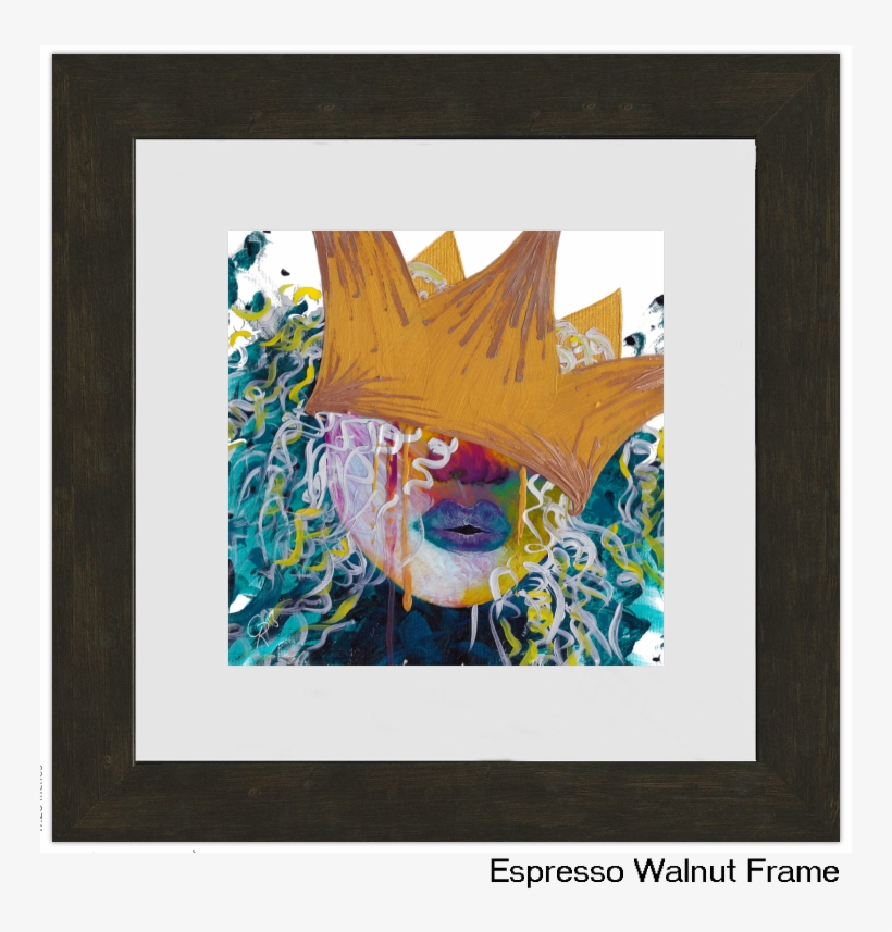 Espresso Walnut Frame - Picture Frame, transparent png download