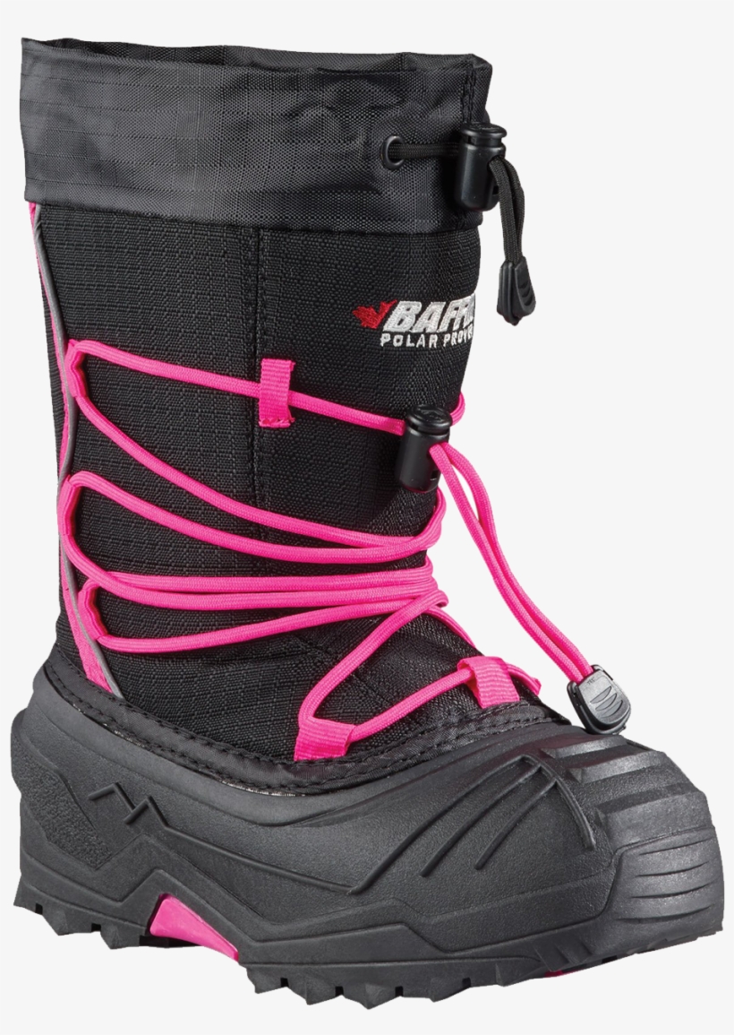 Product Image 1 - Baffin Kids Young Snogoose Sizes 3-8 (4 Black/hyperberry), transparent png download