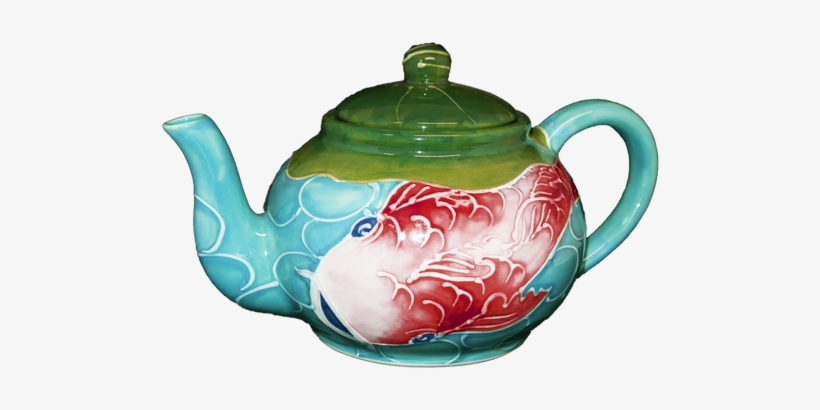 Teapot Tropical Koi Fish - Teapot, transparent png download