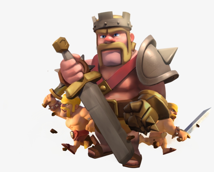 Jpg Transparent Png For Free Download On Mbtskoudsalg - Clash Of Clans Barbarian King Png, transparent png download