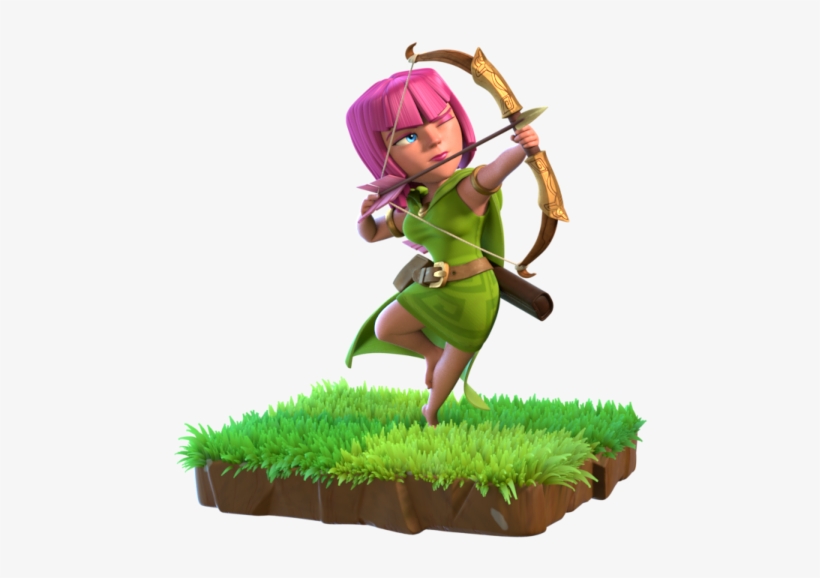 New Troop Art - Las Arqueras De Clash Of Clans, transparent png download