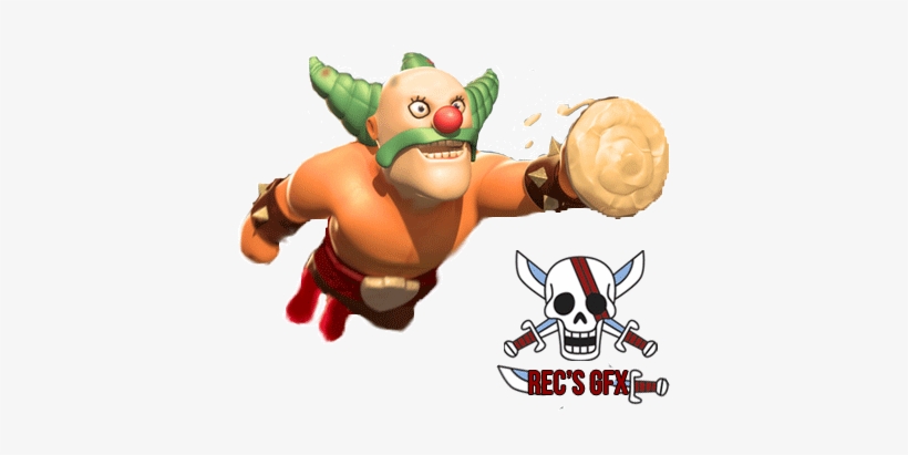 Clown Barbarian Render - Red Haired Pirates Flag, transparent png download