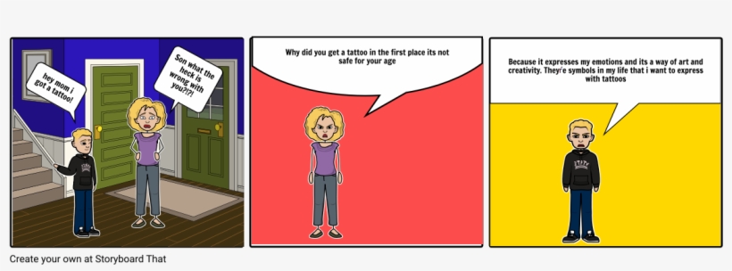 Kids And Tattoos - Cartoon, transparent png download