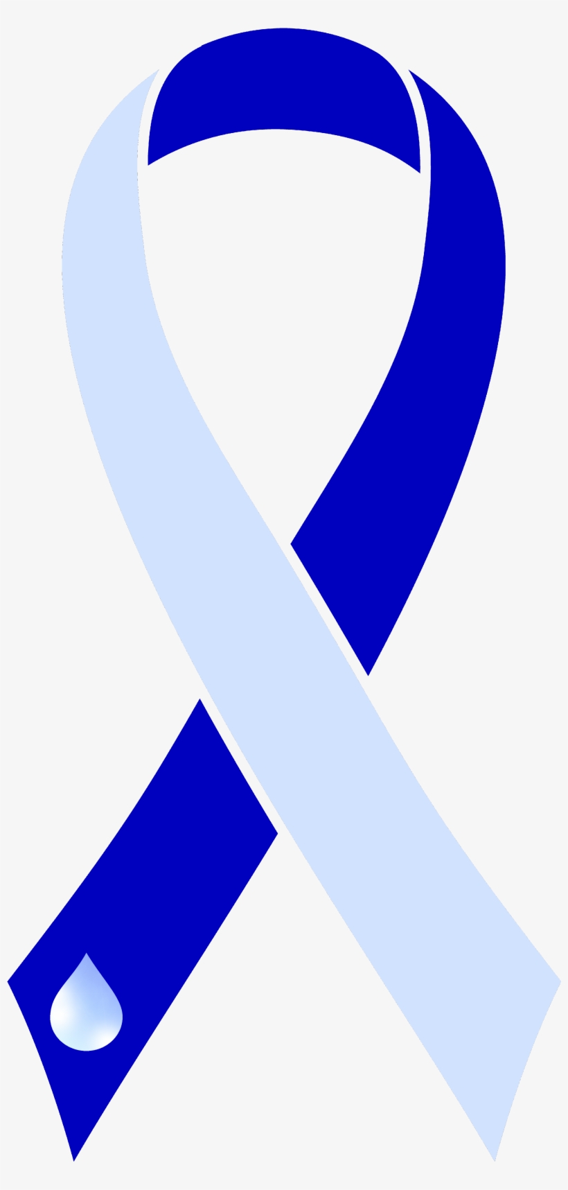 High Quality Two Tone Plain Ribbon Water Droplet - Hydrocephalus Symbol, transparent png download