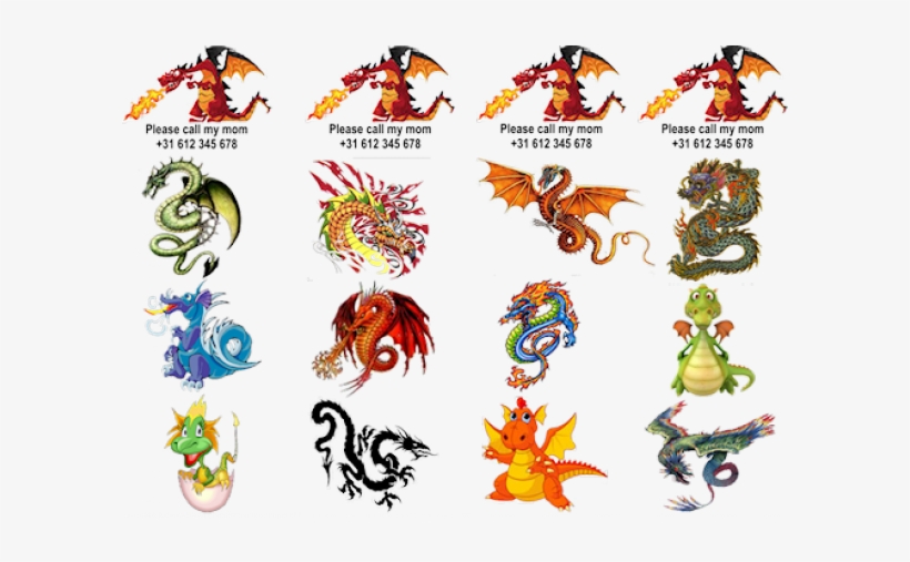 Combined Dragon - Dragon Clipart, transparent png download