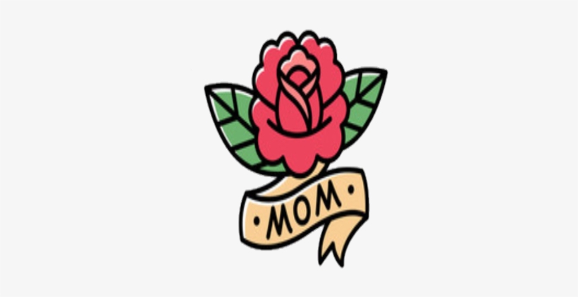 Freetoedit Tattoo Mom Rose Traditional Oldschool - Mother, transparent png download