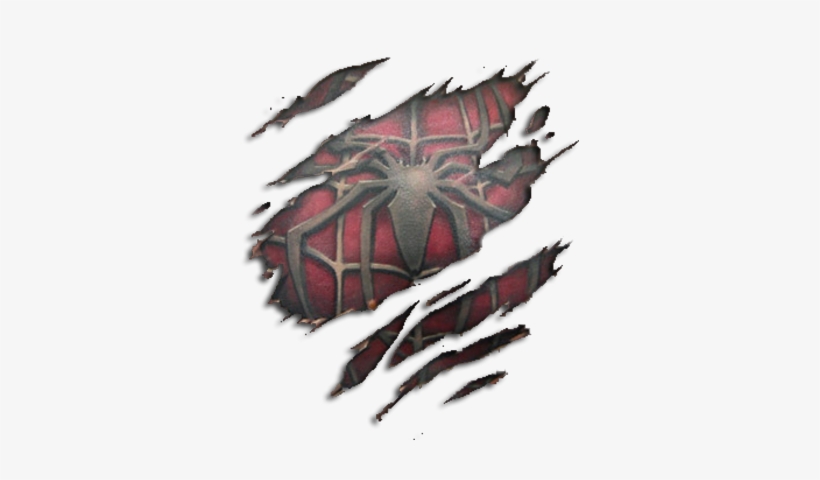 Spiderman Slice Tattoo Psd Detail Spiderman Slice Tattoo - Spiderman Tattoo Png, transparent png download
