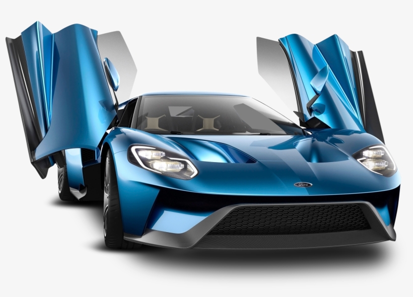 Ford Gt Blue Car Png Image - Ford Gt Png, transparent png download