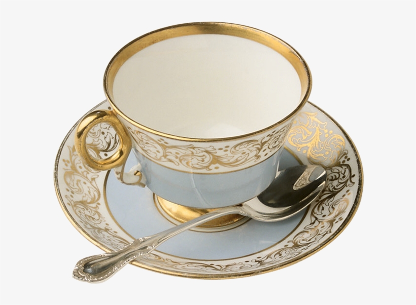Floral Tea Cup Vintage Journal, transparent png download