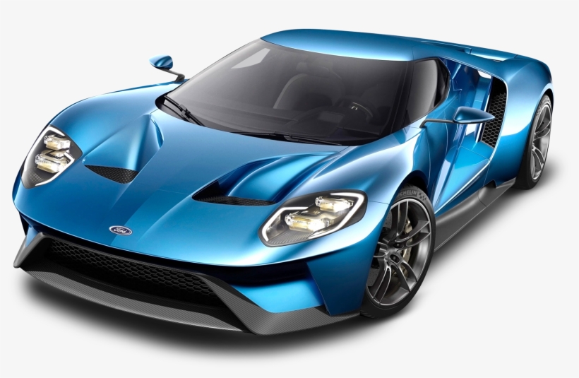 Blue Ford Gt Car Png Image - Ford Gt Blue Png, transparent png download
