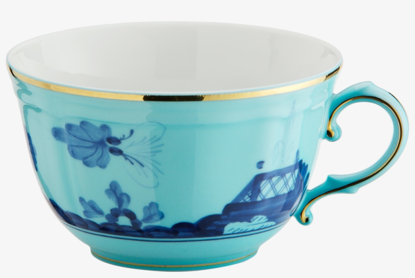 Richard Ginori Oriente Italiano Iris Gold Teetasse, transparent png download