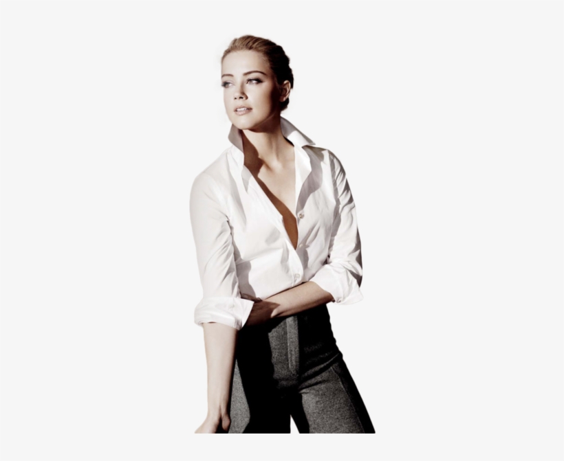 Share This Image - Amber Heard Suit, transparent png download