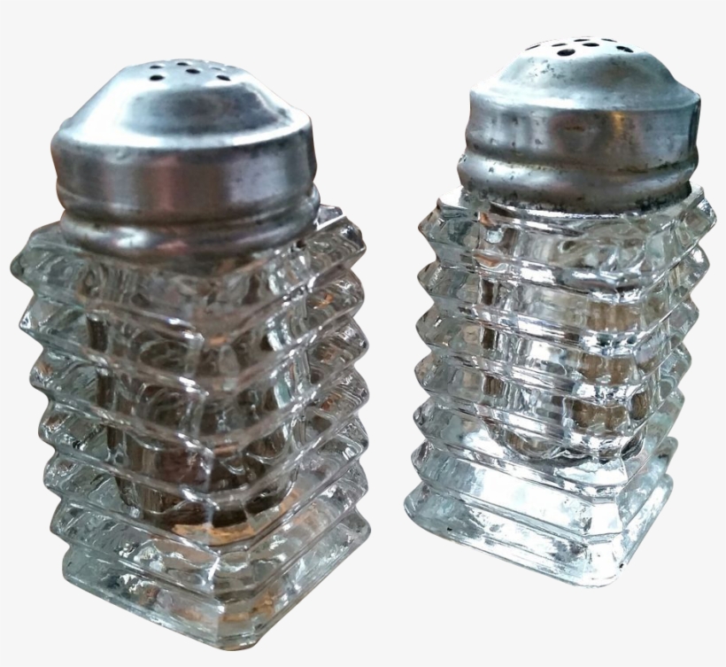 Manhattan Depression Glass Salt - Salt And Pepper Transparent Background, transparent png download