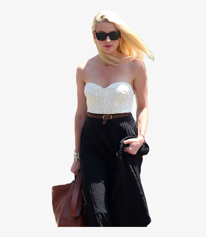 Amber Heard Png High-quality Image - Cocktail Dress, transparent png download