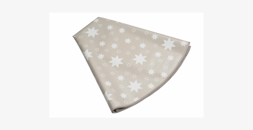 Tablecloth, Round, Gray And White Stars - Tablecloth, transparent png download