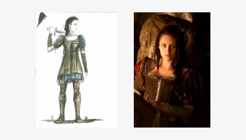 Kristen Stewart's Suede Snow White Costume Begins As - Kristen Stewart Snow White Costume, transparent png download
