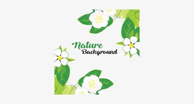 Leaves And Flowers With Nature Background, Leaves, - Flower, transparent png download