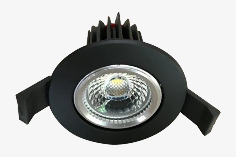 Razor Black 12w Recessed Led Downlight With Anti Glare - Recessed Light, transparent png download