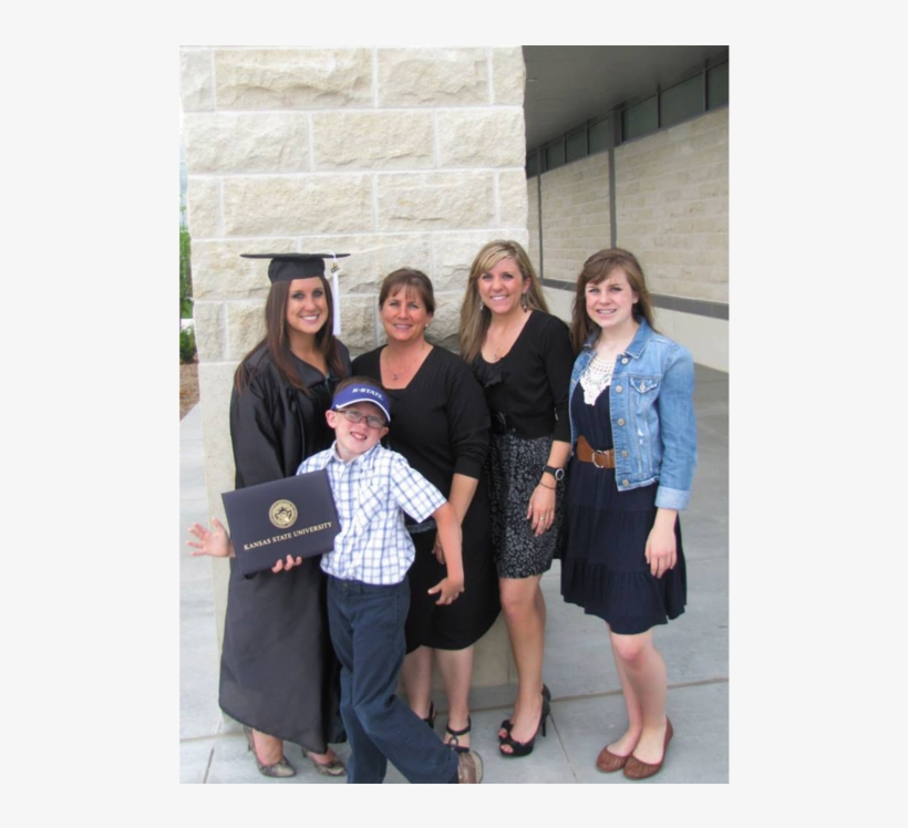 Kelly , Her Youngest Brother David (front), Her Mother - University, transparent png download