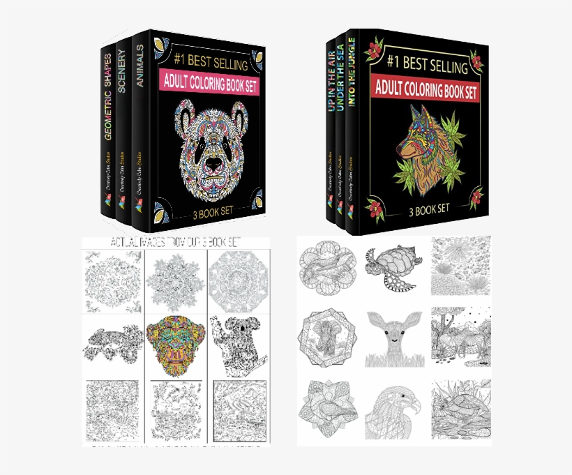 Limited Time Offer - Creatively Calm Studios Adult Coloring Books Set -, transparent png download