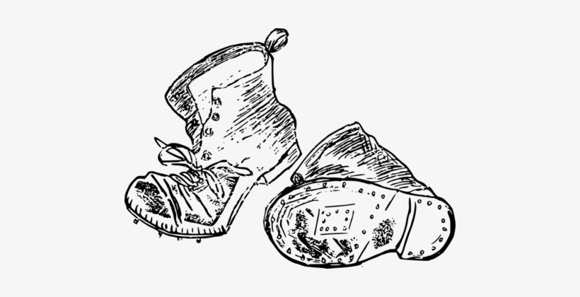 Dog Cowboy Boot Drawing - Boot Drawing, transparent png download