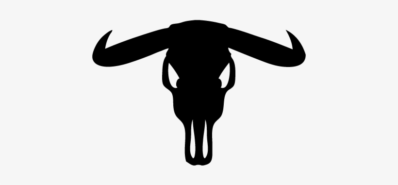 Longhorn Head Silhouette At Getdrawings - Portable Network Graphics, transparent png download