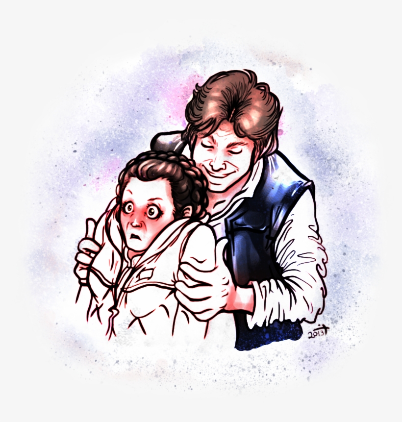Han Leia Fan Art - Han And Leia Fanart, transparent png download