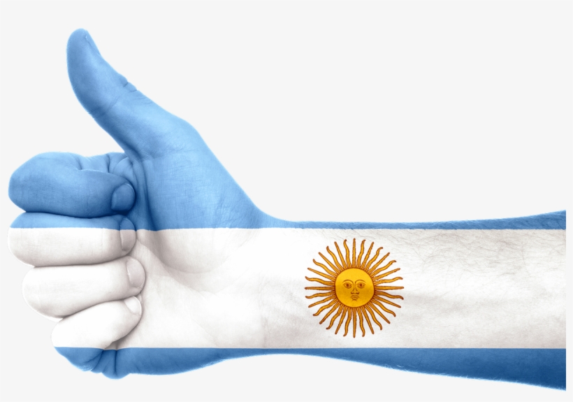 Kush Tourism On Twitter - Argentina Flag Hand, transparent png download