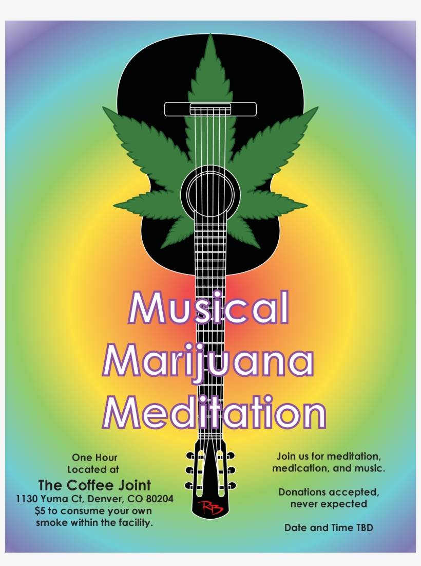 Musical Marijuana Mediation - Poster, transparent png download