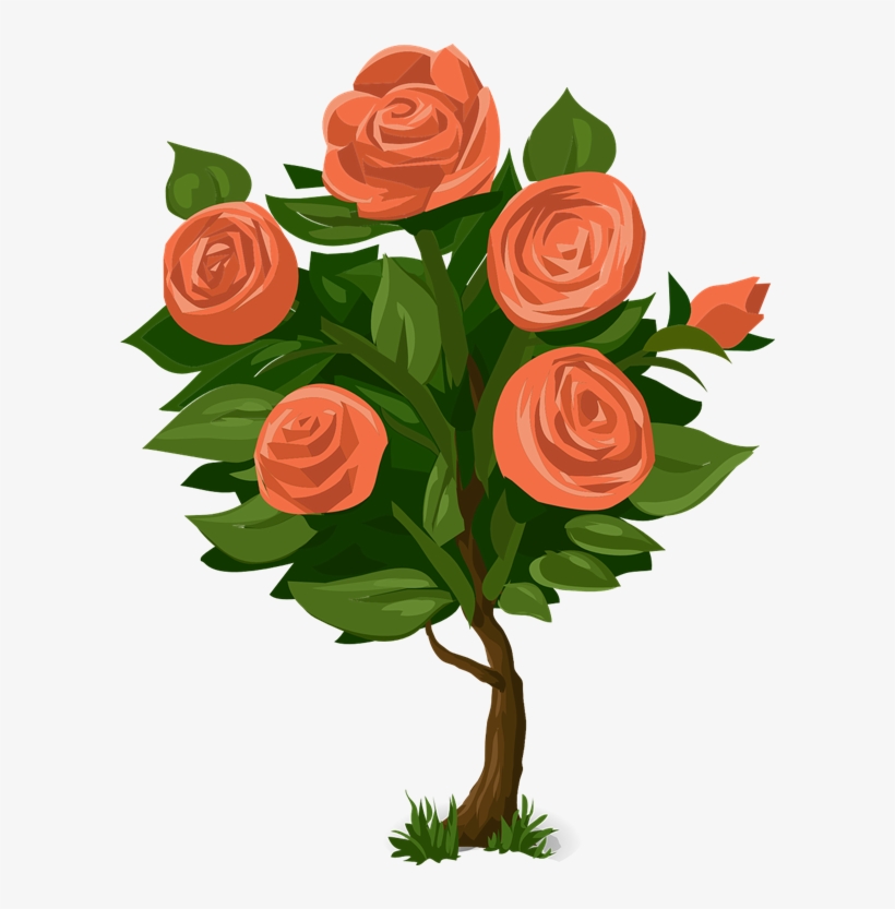 Free Rose Plant Clip Art Rose Bush Clip Art PNG Image Transparent