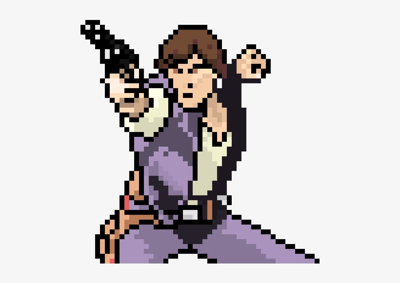 Han Solo - Pixel Art Han Solo, transparent png download