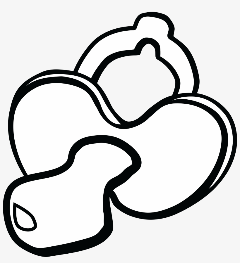 Black And White Pacifier PNG Image | Transparent PNG Free Download on ...