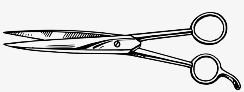 Scissors Hair-cutting Shears Drawing Hairdresser Shear, transparent png download