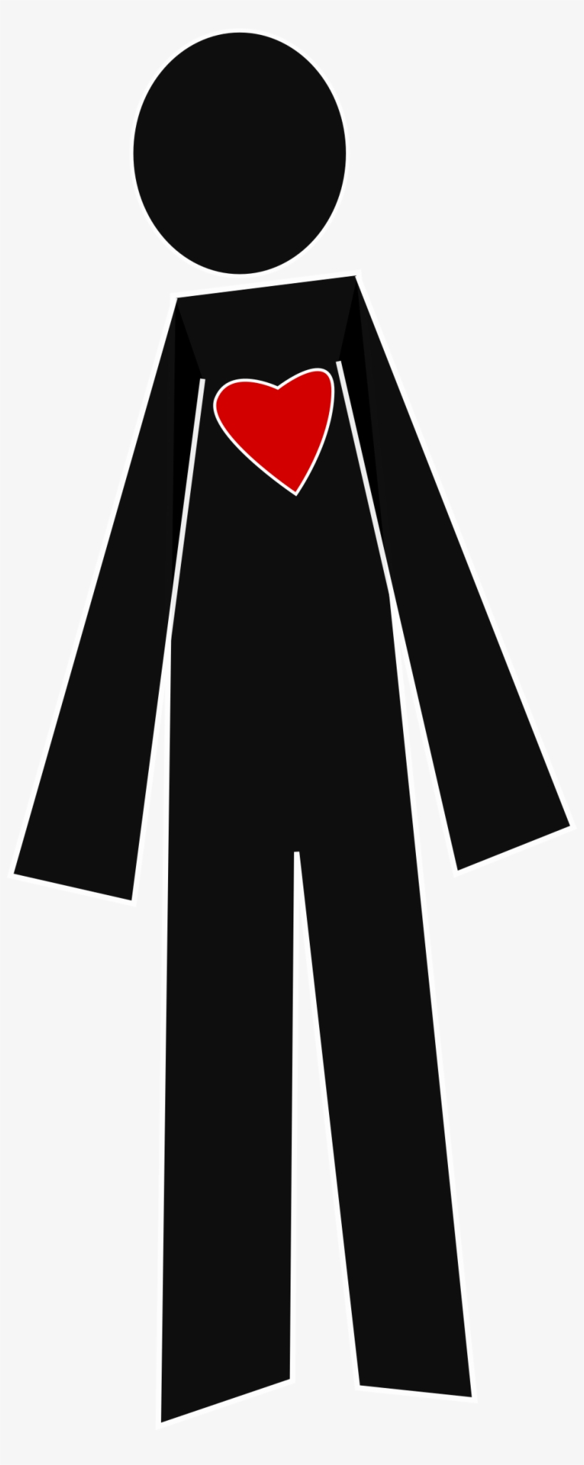 Clipart Of Person Thinking Clipartmonk Free Clip Art - Heart In A Person Cartoon, transparent png download