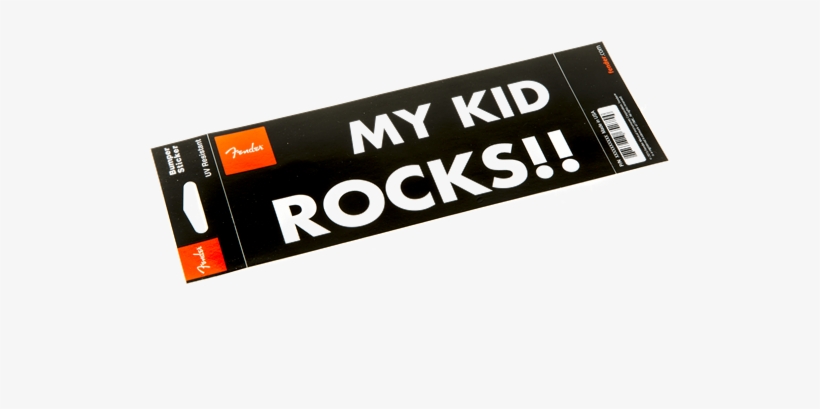 Fender My Kid Rocks Bumper Sticker Collectibles, transparent png download