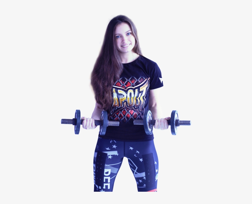 Happy Fitness Woman Lifting Dumbbells Png Image - Happy Fitness Transparent, transparent png download