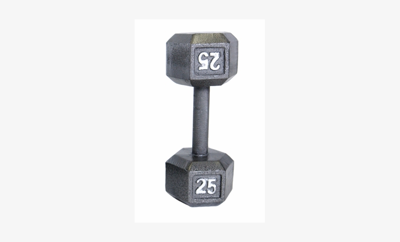 Cap Barbell 25lb Cast Iron Hex Dumbbell - Cap Barbell 25lb Cast Hex Dumbbell, transparent png download