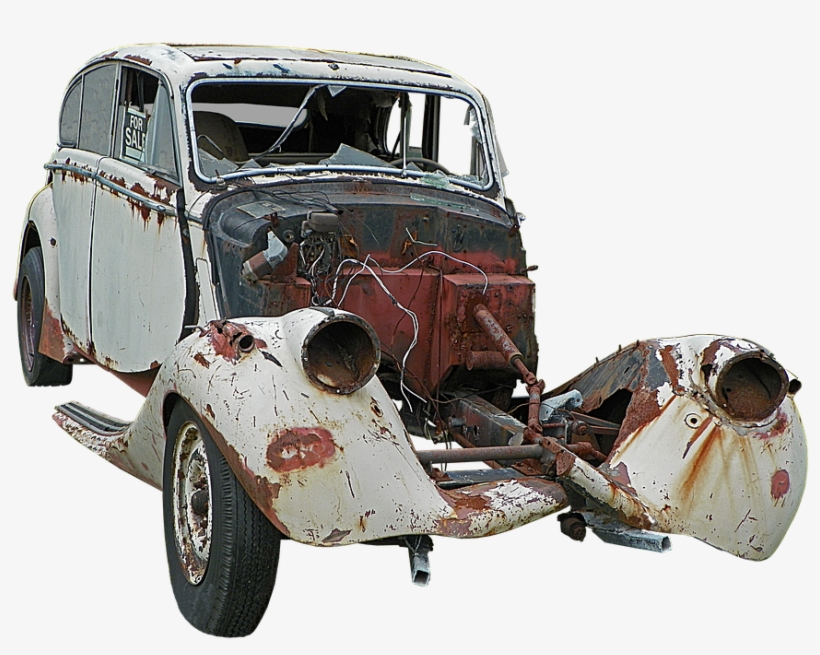 Go To Image - Old Broken Car Png, transparent png download
