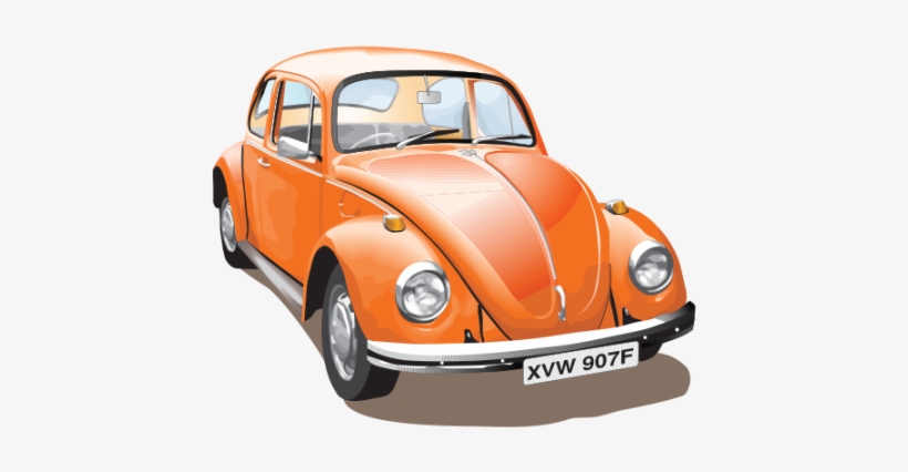 Car Vector Png Download - Old Volkswagen Beetle Png, transparent png download